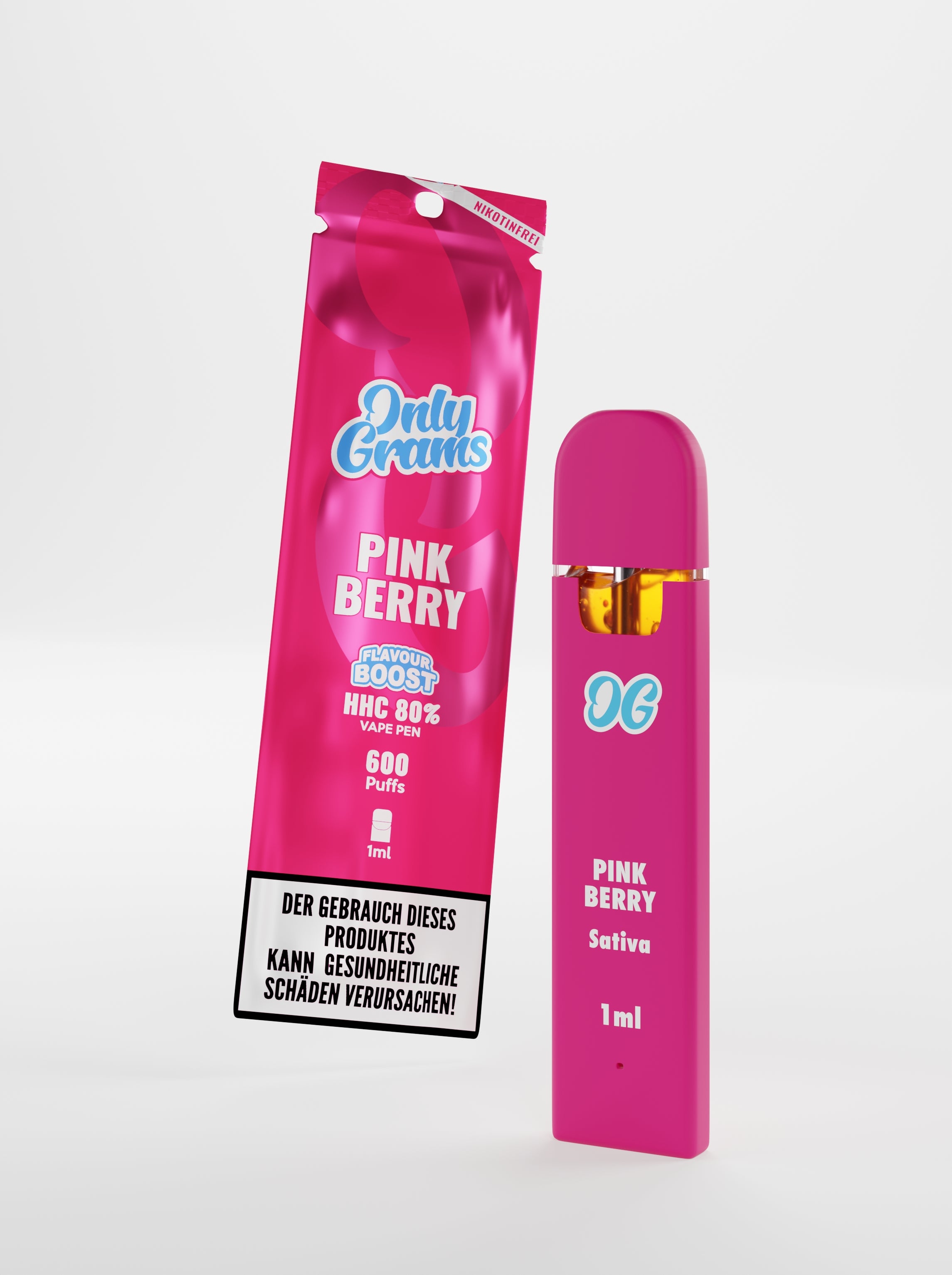 HHC Vape Einweg | Pink Berry (Sativa) - OnlyGrams-B2B